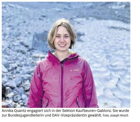 Annika Quantz - Bundesjugendleiterin und DAV-Vizepräsidentin | © Joseph Hirsch