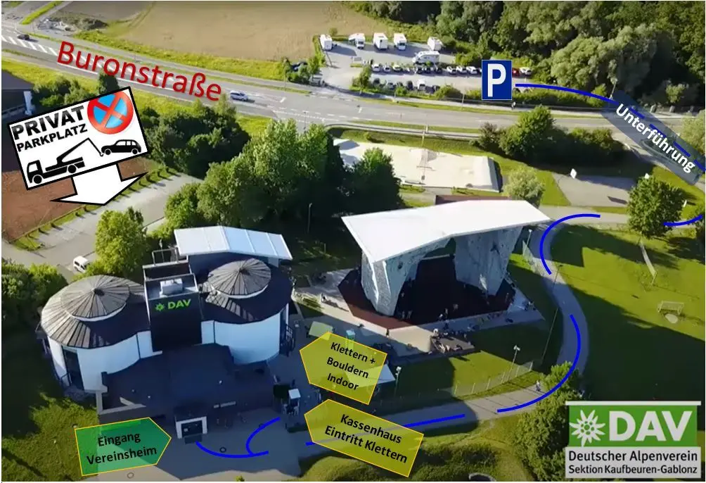Parken auf dem Wohnmobilparkplatz | © DAV Kaufbeuren-Gablonz e. V.