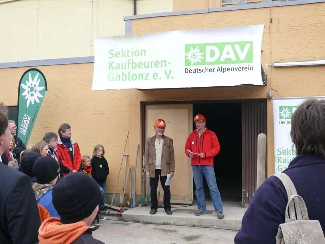 Spatenstich am 29.04.2009 | © DAV Kaufbeuren-Gablonz