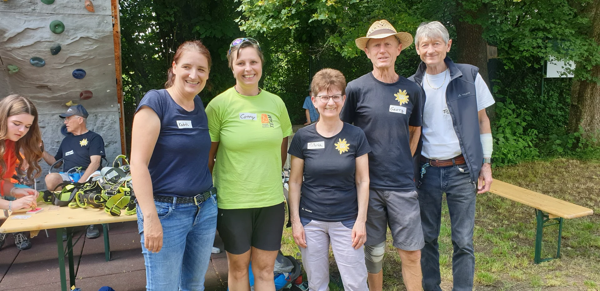 Einige der fleißigen Kletterbetreuer | © DAV/Helga Obermüller