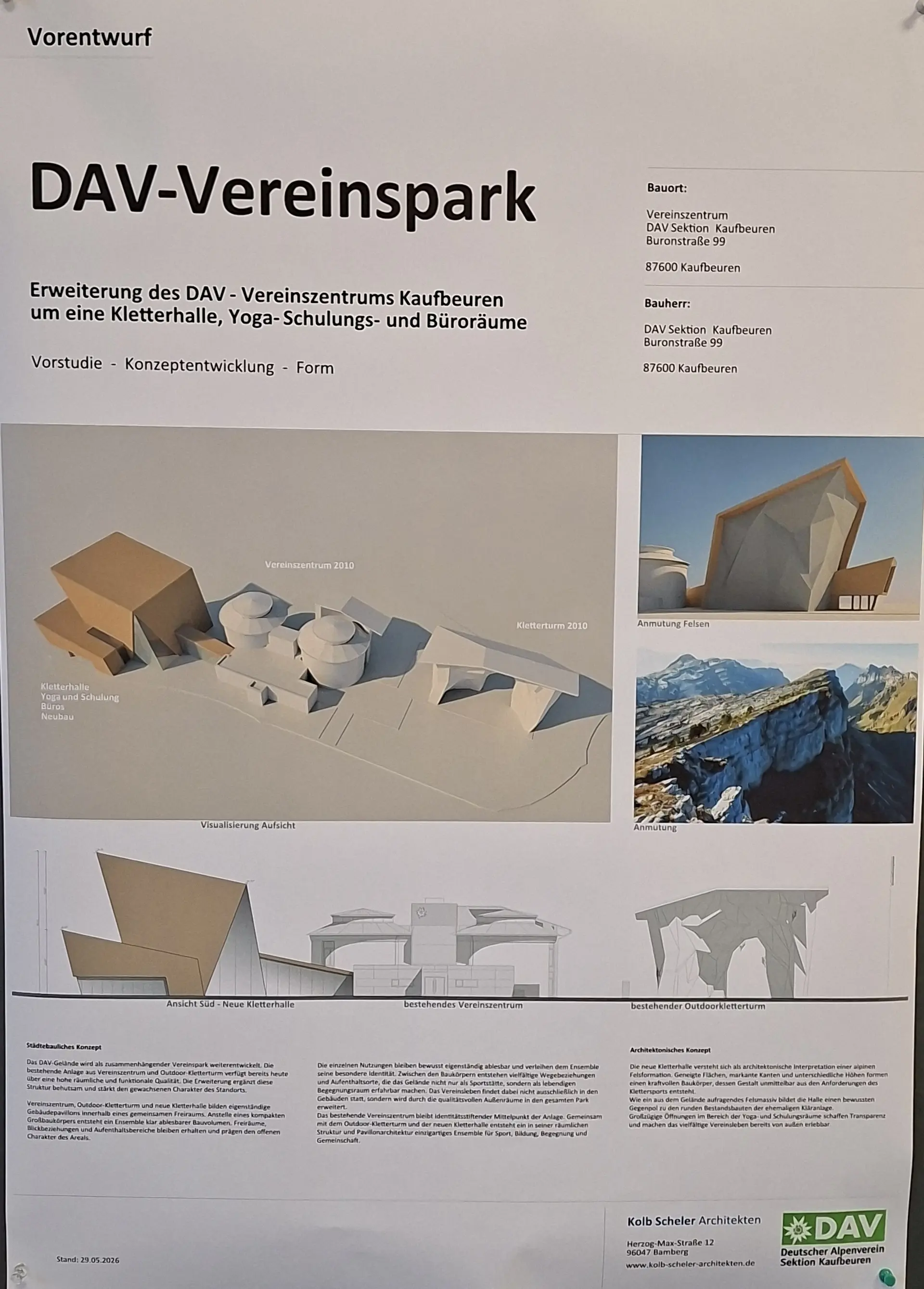 Bau einer Kletterhalle | © DAV/Helga Obermüller