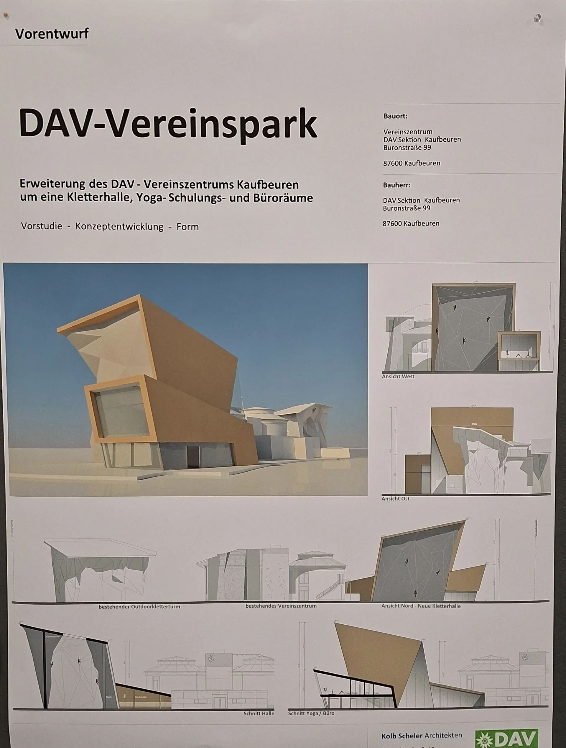 Bau einer Kletterhalle | © DAV/Helga Obermüller