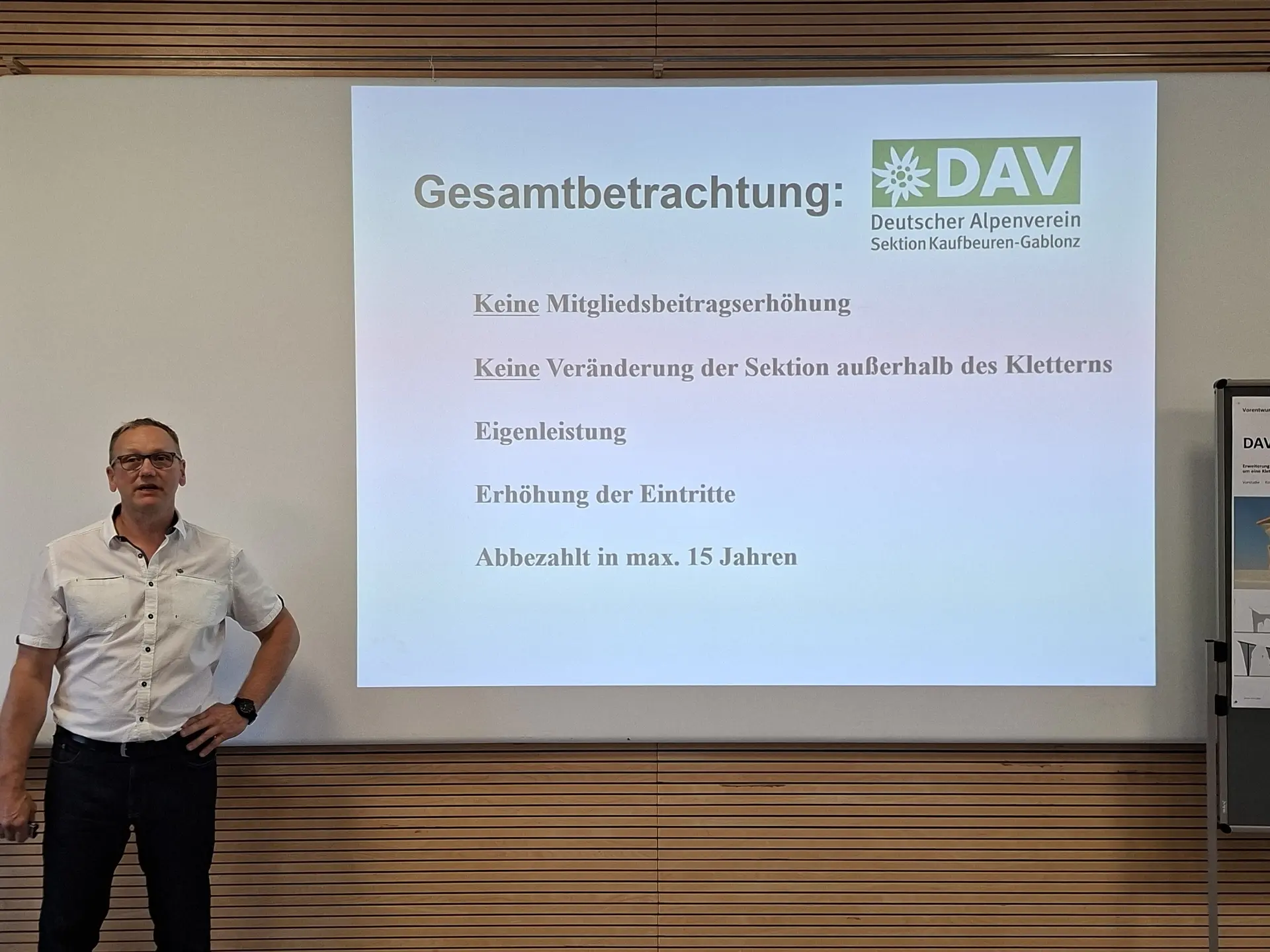 Bau einer Kletterhalle | © DAV/Helga Obermüller