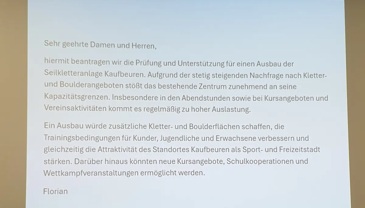 Antrag zur Erweiterung der Kletteranlage | © DAV/Helga Obermüller