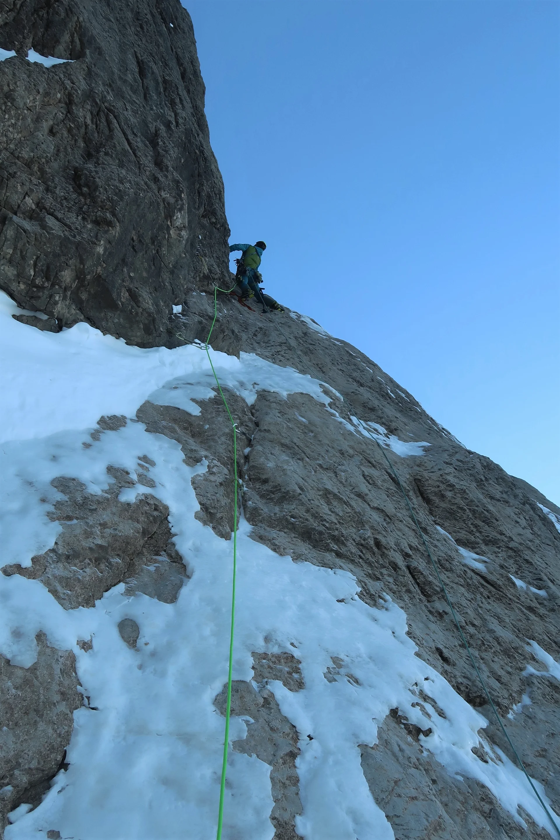 Die erste Seillänge | © Michaela Schuster