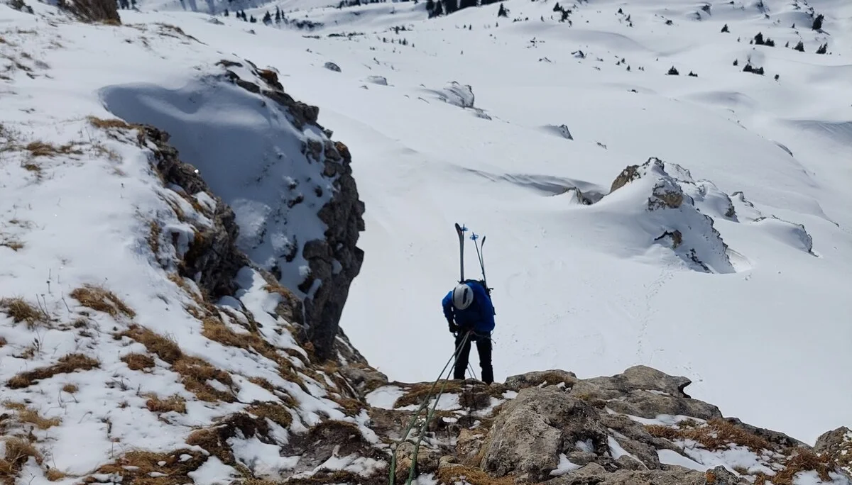 Auf dem Weg nach unten | © DAV/Marvin Hausmann