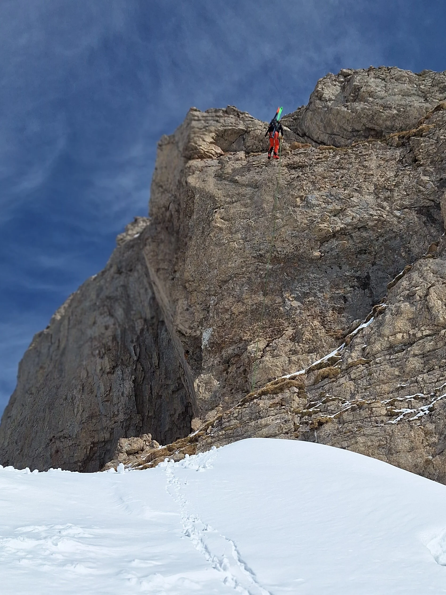 ...und runter geht's | © DAV/Marvin Hausmann