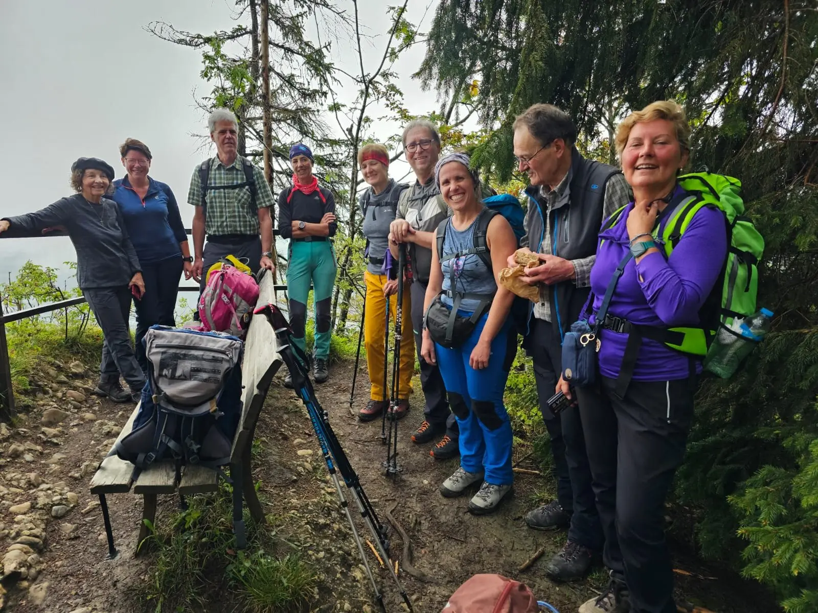 Pause an der "Kanzel" im Aufstieg | © Daniela Nördinger