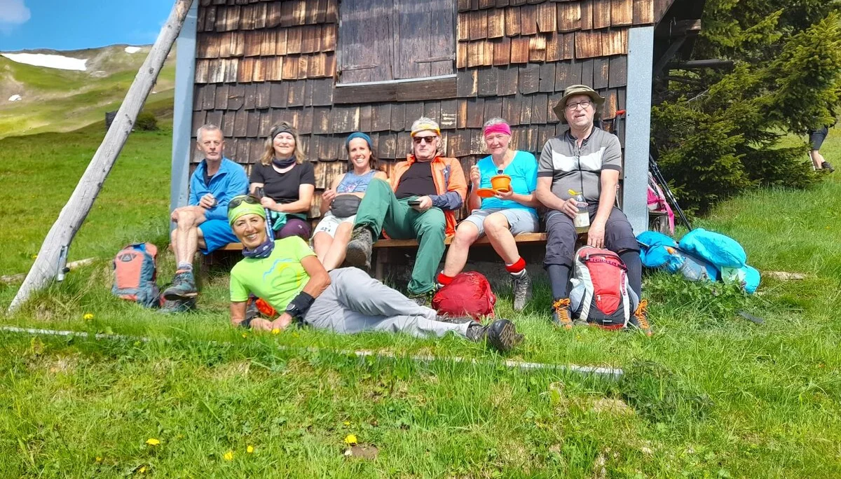 Pause beim Aufstieg | © Franz Plha