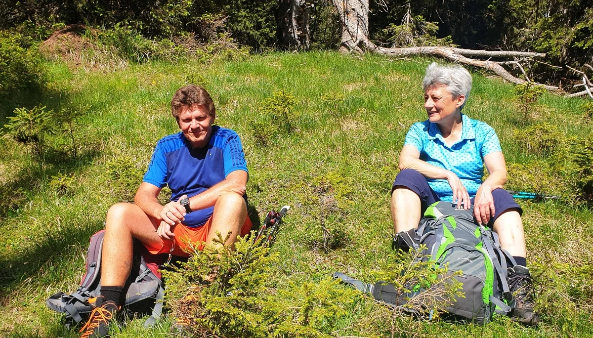 Pause beim Aufstieg - Peter und Susanne | © DAV/Helga Obermüller