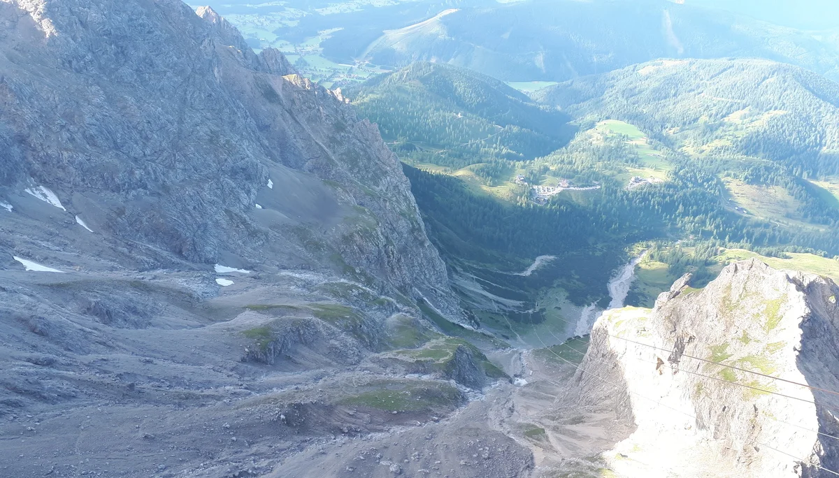Dachstein Tiefblick | © DAV/Barbara Löffler