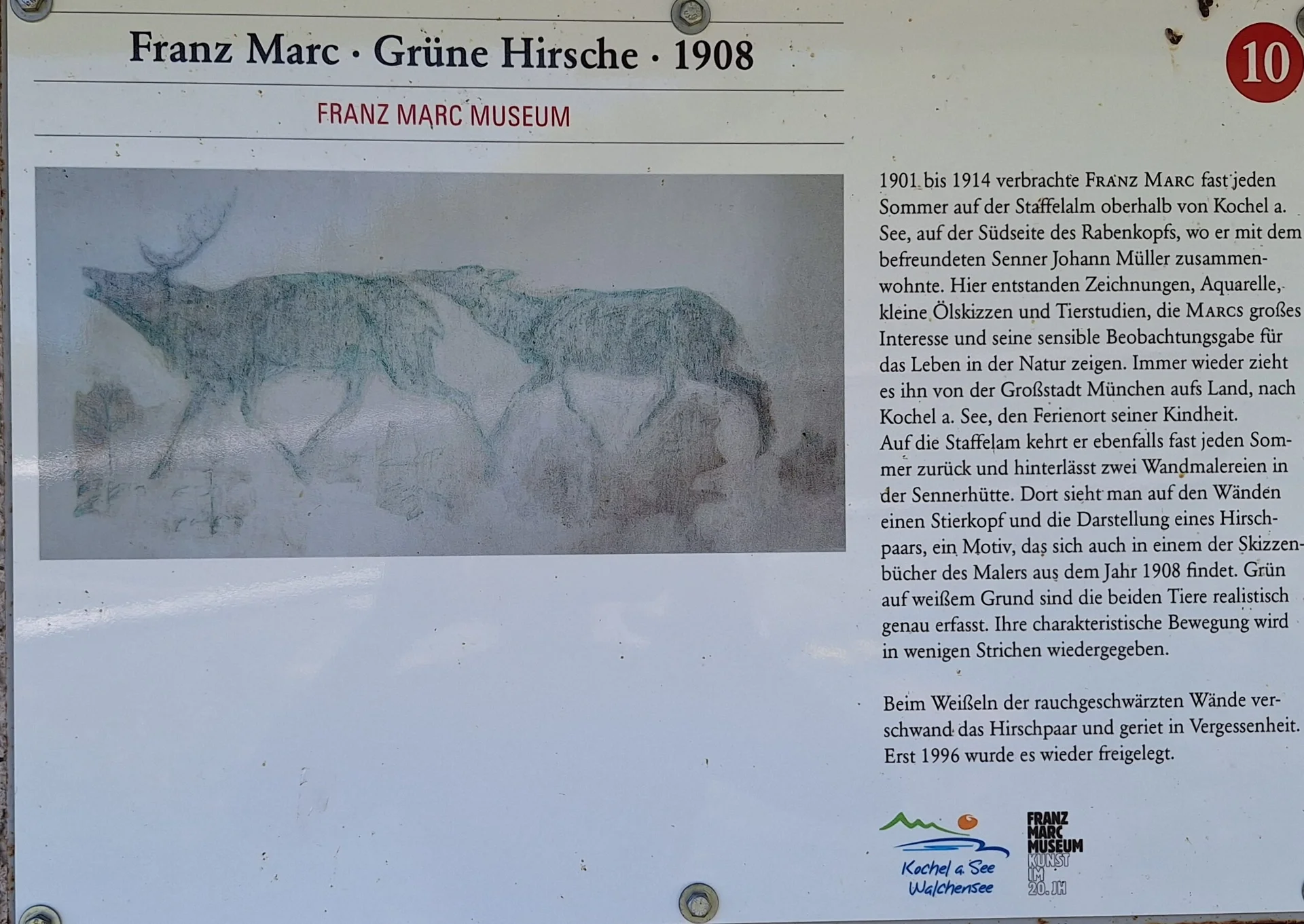 Wandgemälde Franz Marc | © DAV/Barbara Löffler