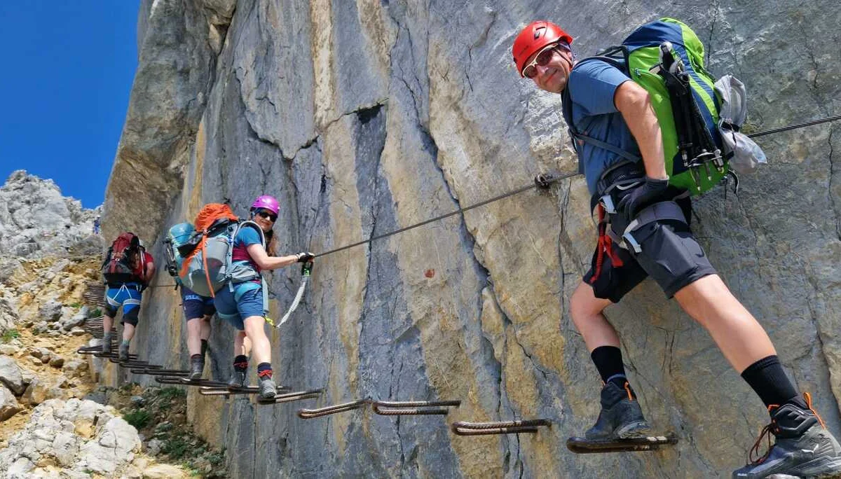 Klettersteig Elmauer Halt | © Haiko Pohl