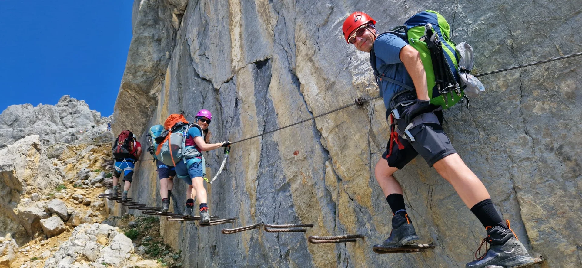 Klettersteig Elmauer Halt | © Haiko Pohl