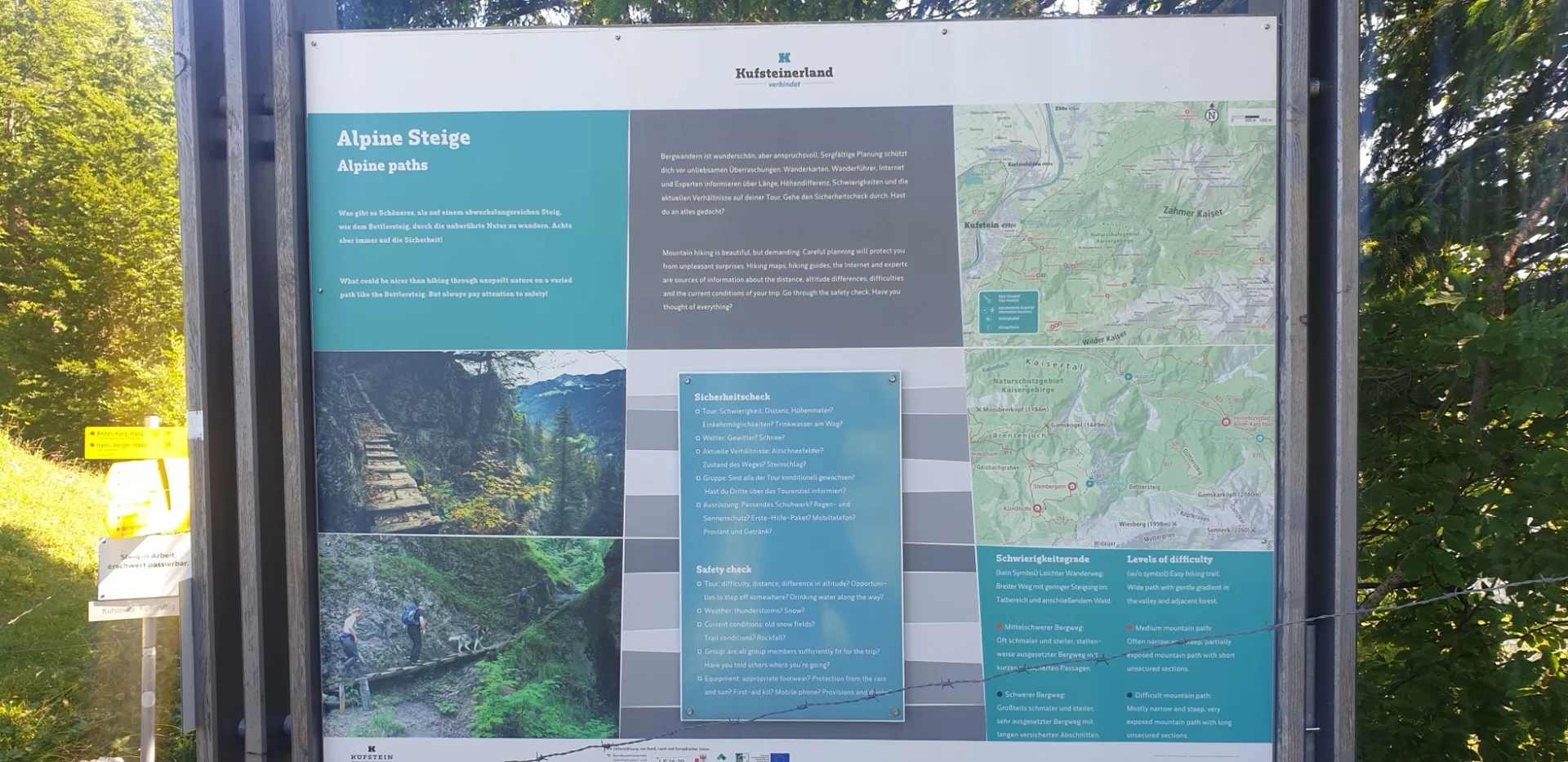 Übersichtstafel am Bettlersteig | © DAV/Helga Obermüller