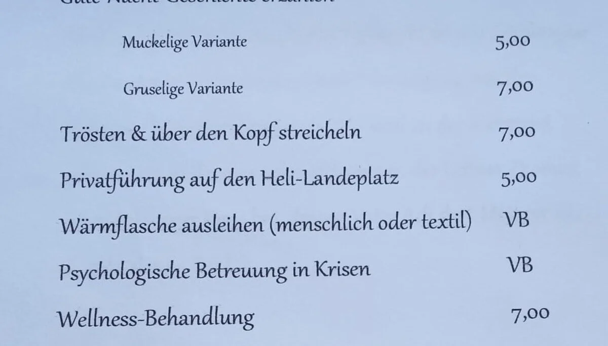 Sonderleistungen Augsburger Hütte | © Birgit Baumer-Waltersdorf