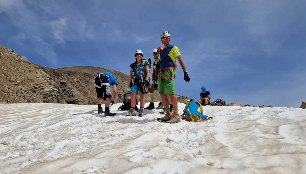 Übung am Grinner Ferner | © Haiko Pohl