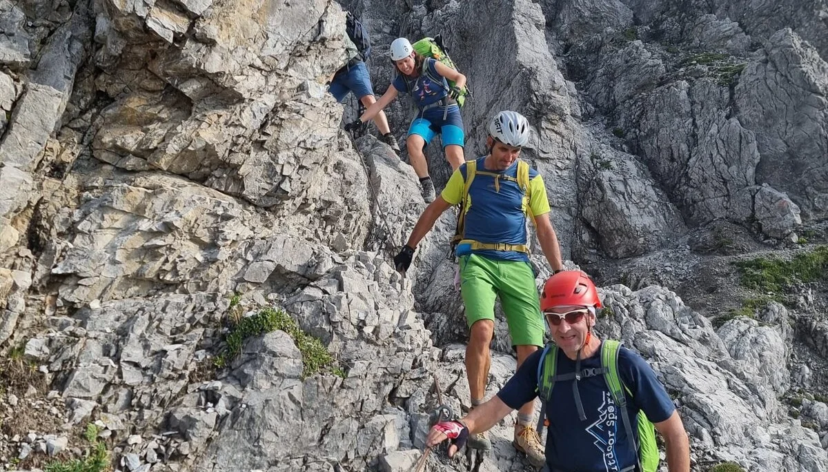 Kletterei und schmale Bergpfade | © Stefan Oschmann