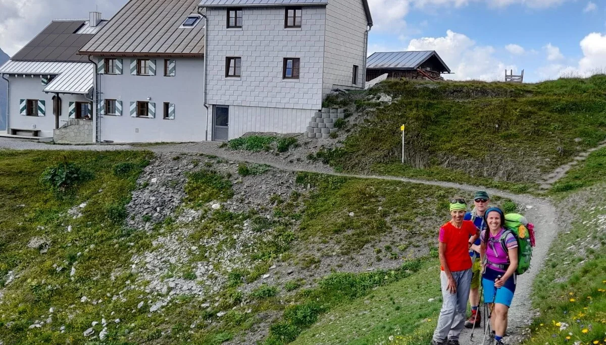 Ankunft Ansbacher Hütte | © Franz Plha