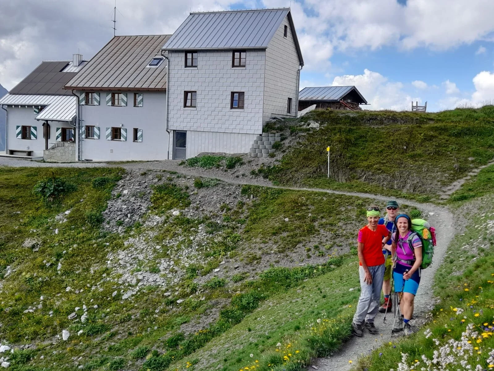 Ankunft Ansbacher Hütte | © Franz Plha