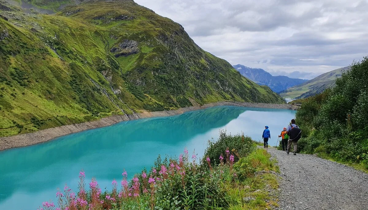 Speichersee am Abstieg nach St. Anton | © Max Bollwein