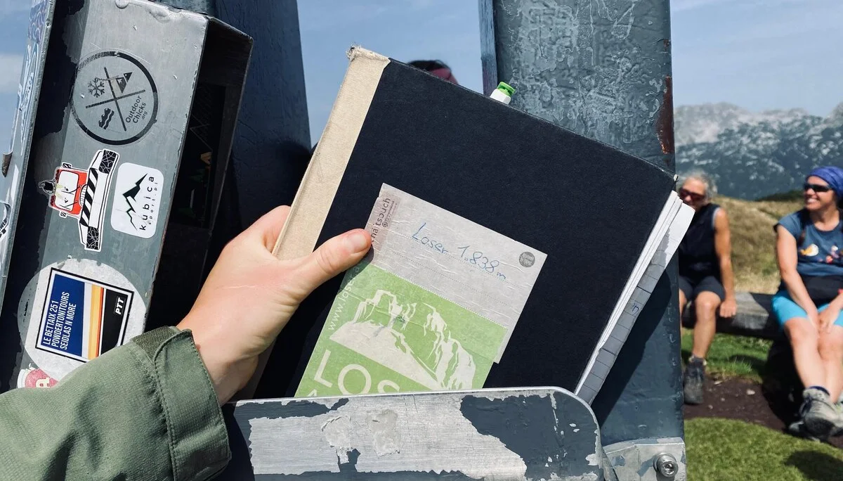 Gipfelbuch am Loser | © Kathrin Hörmann