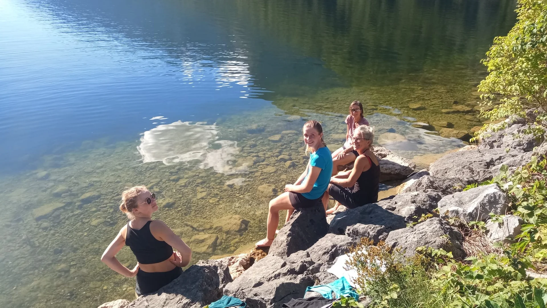 Ein abschließendes Bad vor der Heimfahrt | © DAV/Angelika Schnabel