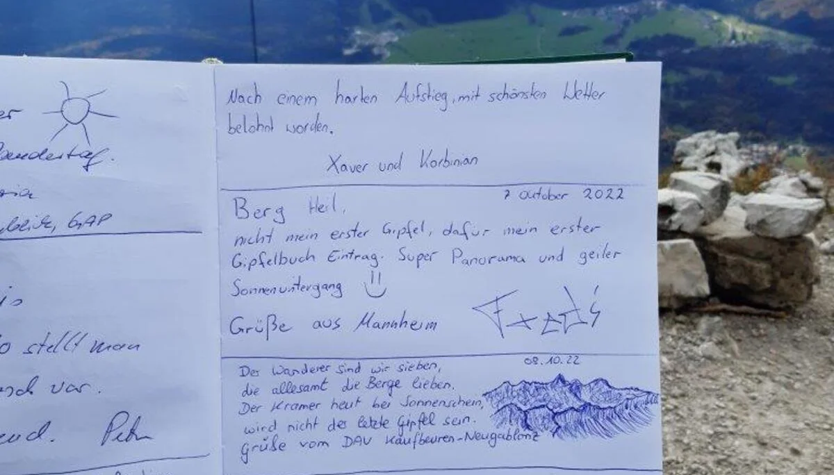 Birgits Gipfelspruch | © Max Bollwein