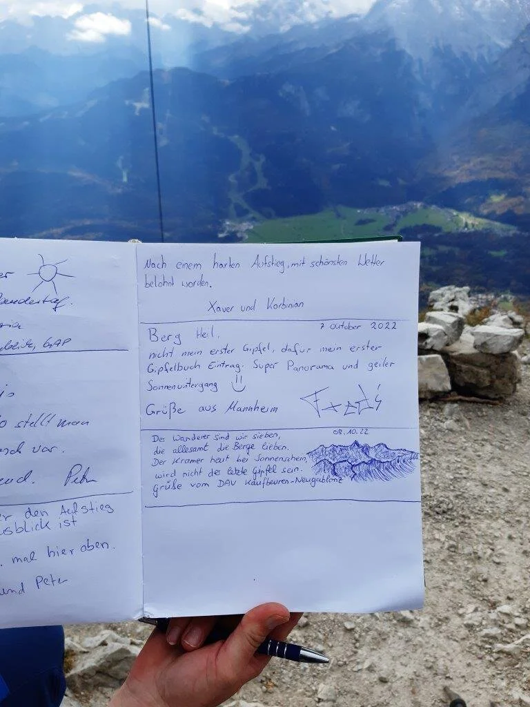 Birgits Gipfelspruch | © Max Bollwein