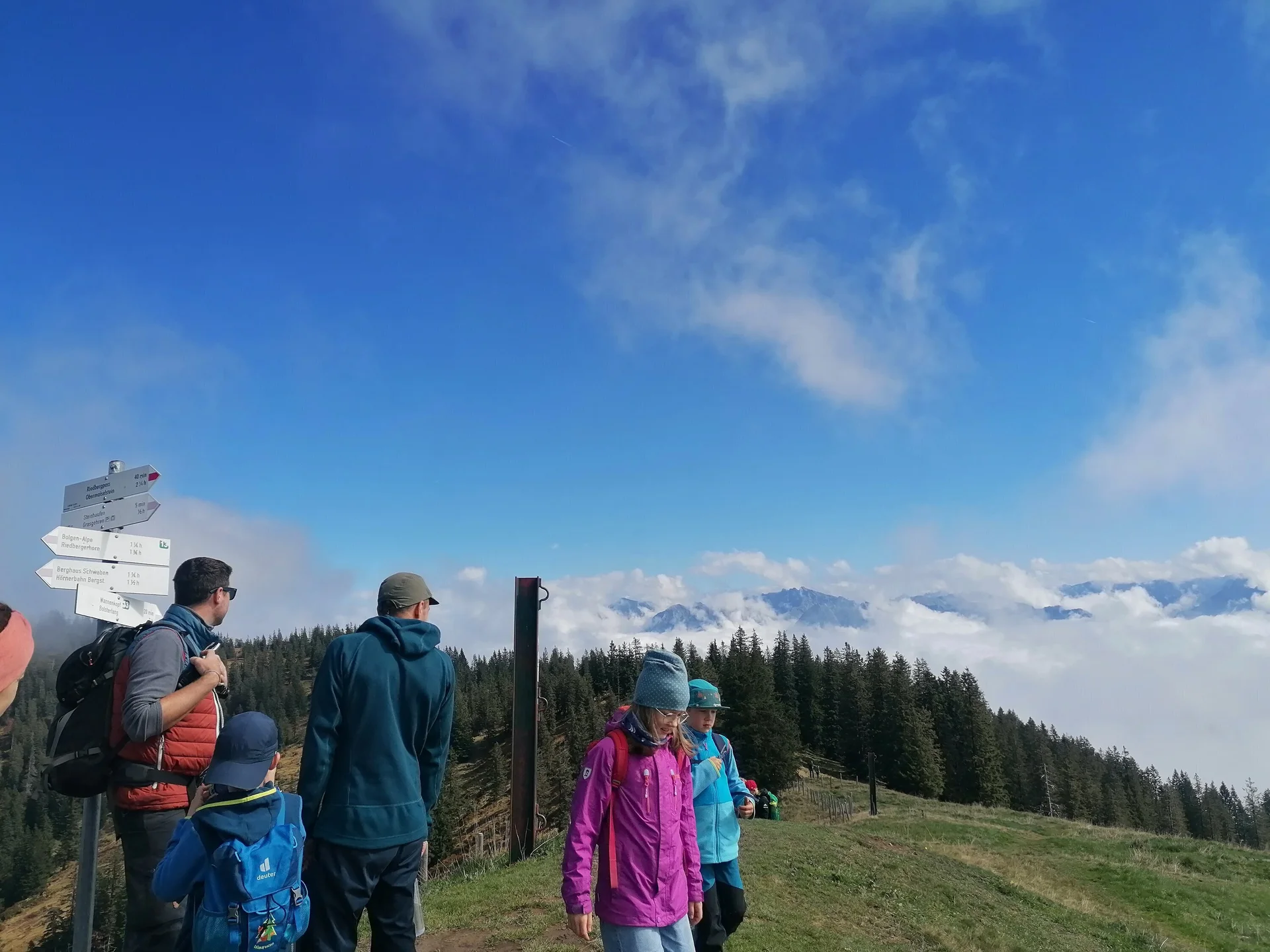 Auf dem Rückweg gaben die Wolken den Blick frei | © Michael Puppe