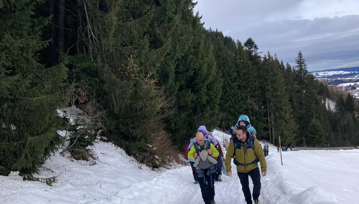 Die Steilwandstöpsel beim Rodeln an der Hündleskopfhütte | © DAV/Sophie Scupin