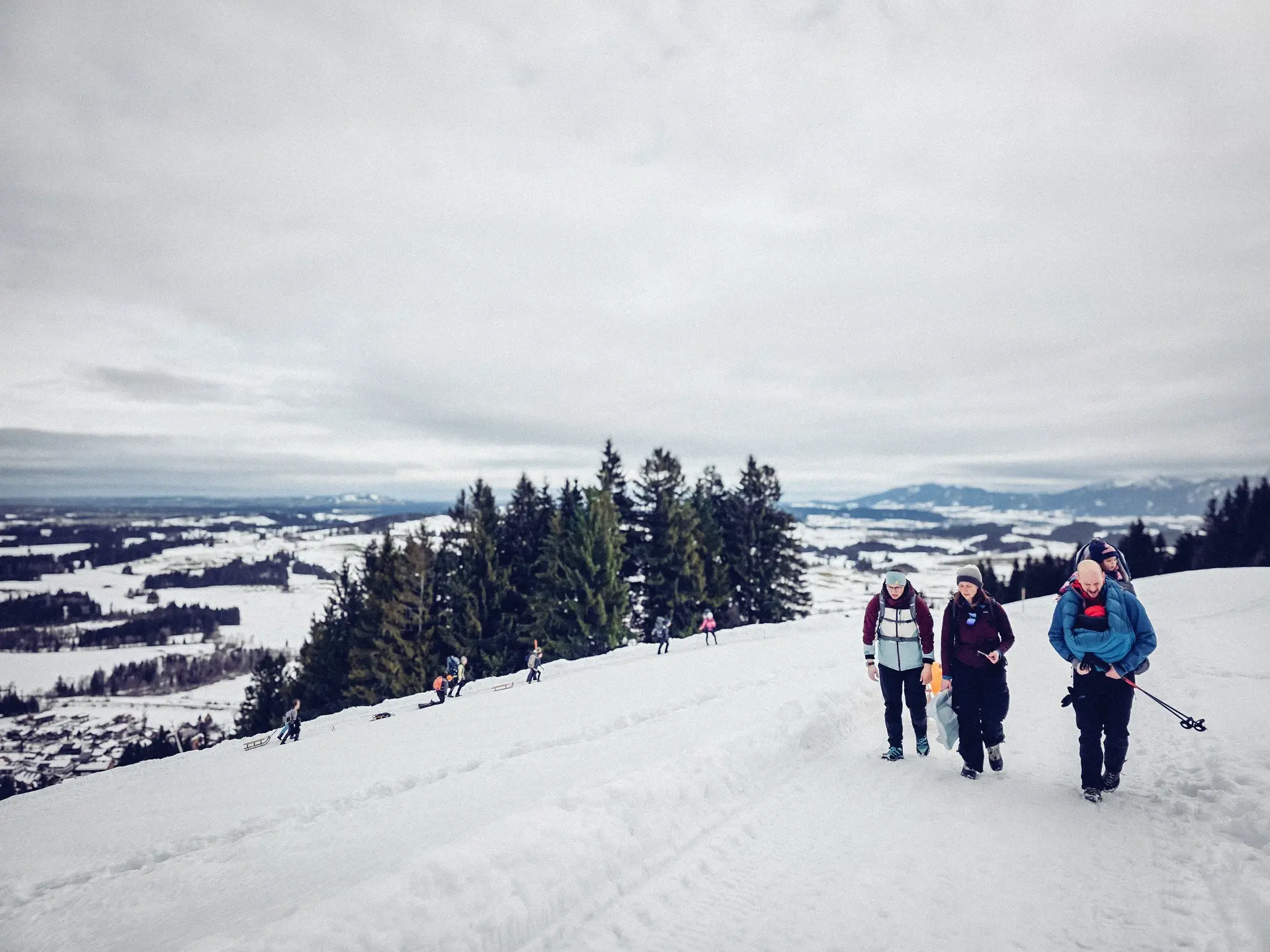 Die Steilwandstöpsel beim Rodeln an der Hündleskopfhütte | © DAV/Sophie Scupin
