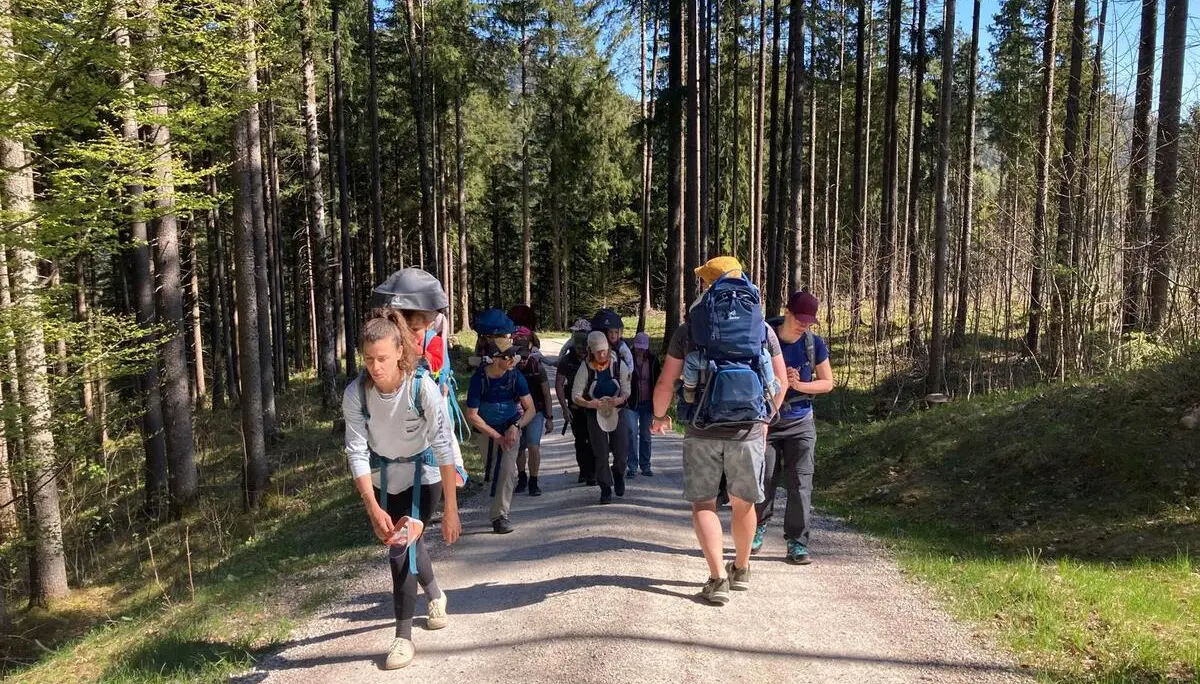 Steilwandstöpsel auf Tour zur Vilser Alm | © DAV/Sophie Scupin