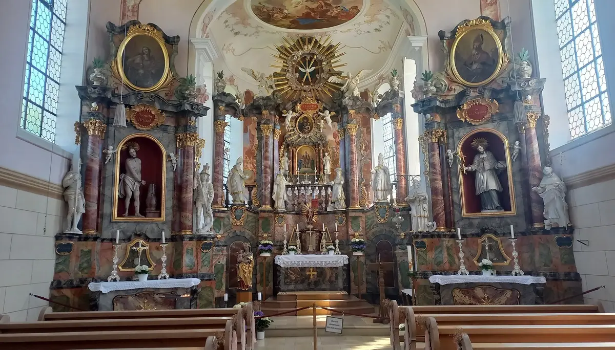 Radtour nach Altensteig - Kirche St. Rasso in Untergammenried | © DAV/Margaretha Jehle