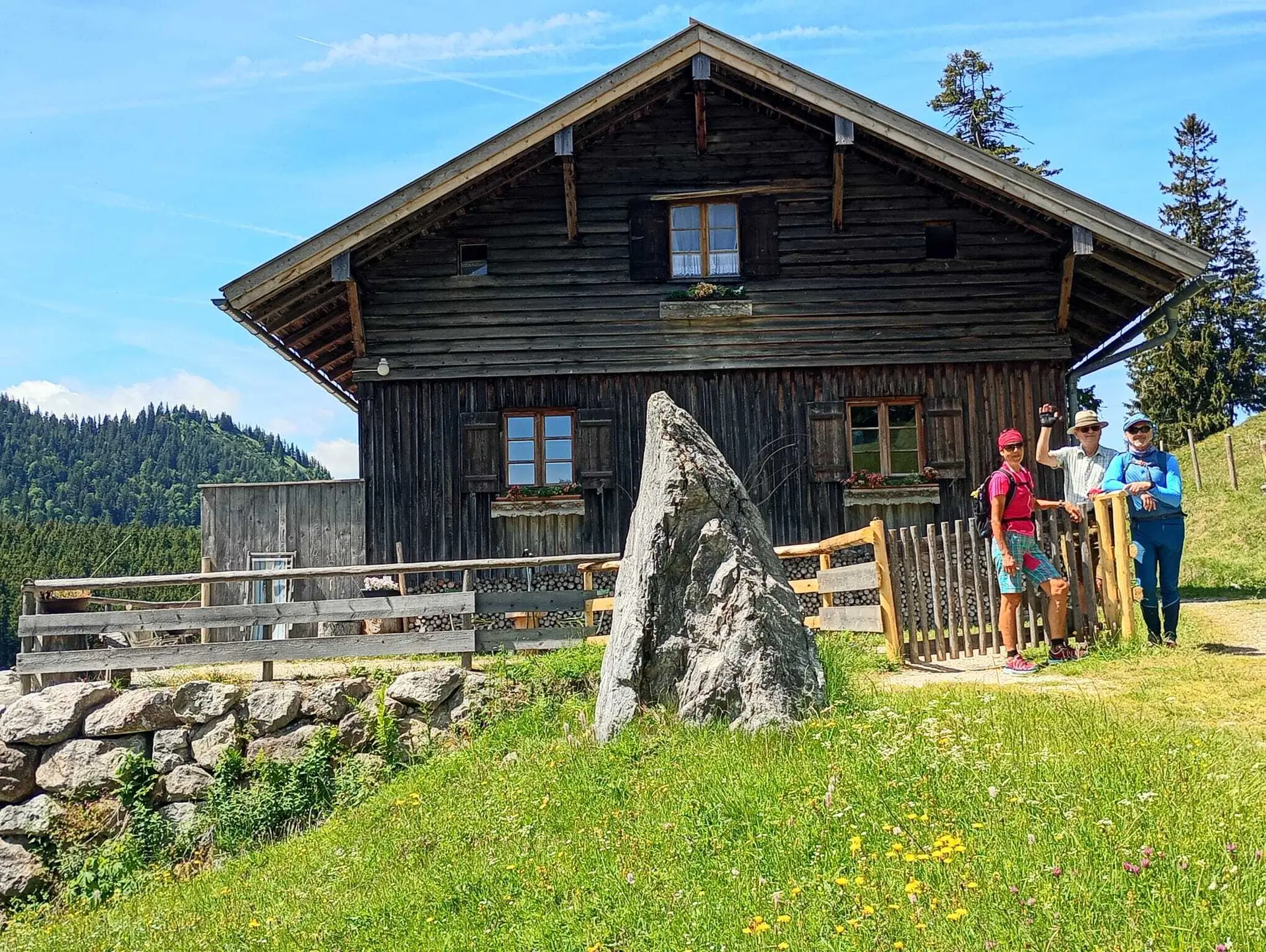 Ankunft an der Bärenmoosalpe | © Maria-Theresia Schneider