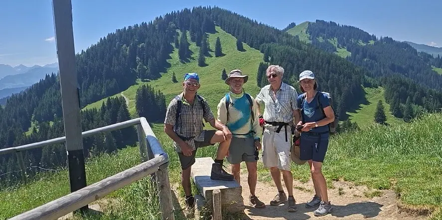 Wanderung von Gunzesried zum Ofterschwanger Horn - am Gipfel | © DAV/Helga Obermüller