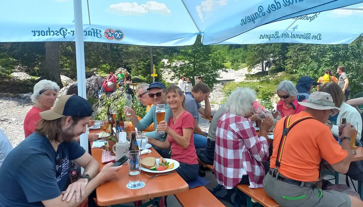 Einkehr in der Höllentalangerhütte | © DAV/Margaretha Jehle