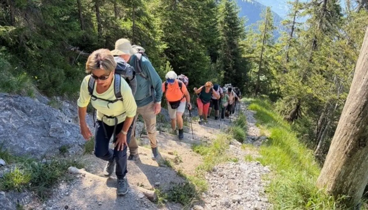 Wanderwoche in Bludenz - Gruppe 2 am Aufstieg | © DAV/Beate Schak