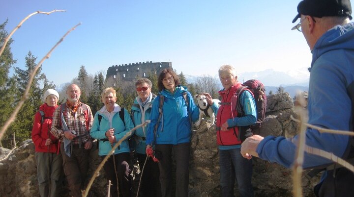 Auf der Burgruine Hohenfreyberg | © DAV/Siegfried Stanzel