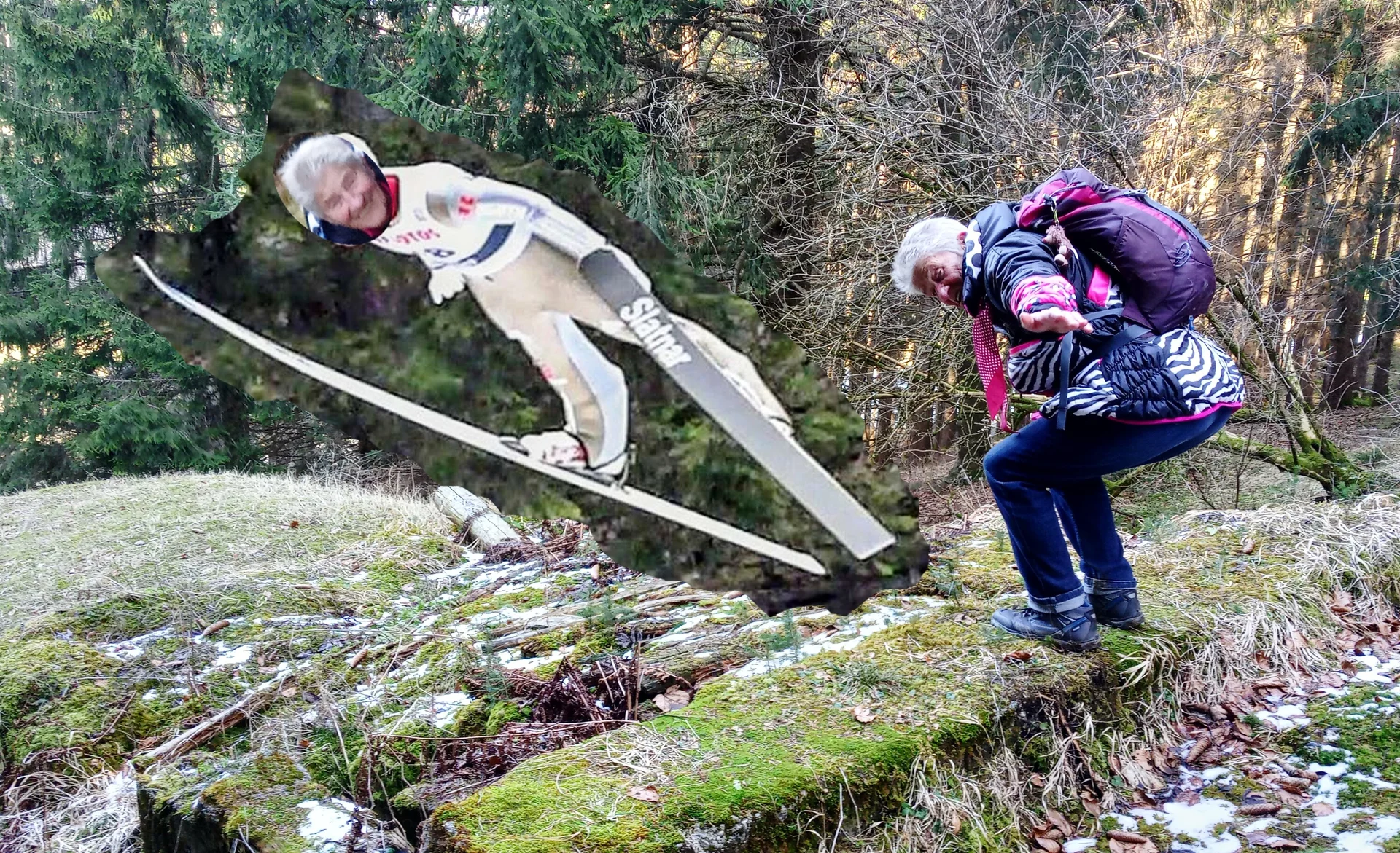 An der ehemaligen Oberbeurer Skisprungschanze | © DAV/Siegfried Stanzel