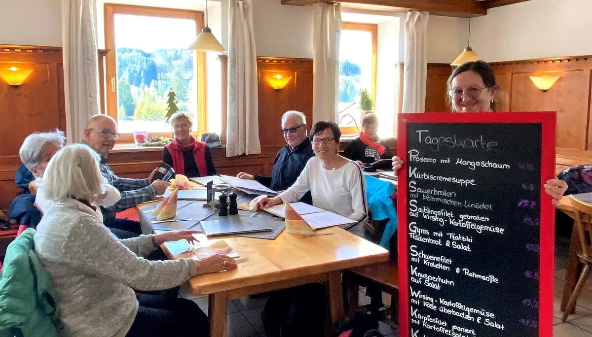 Die Speisekarte beim "Hack" | © DAV/Ursula Klimm