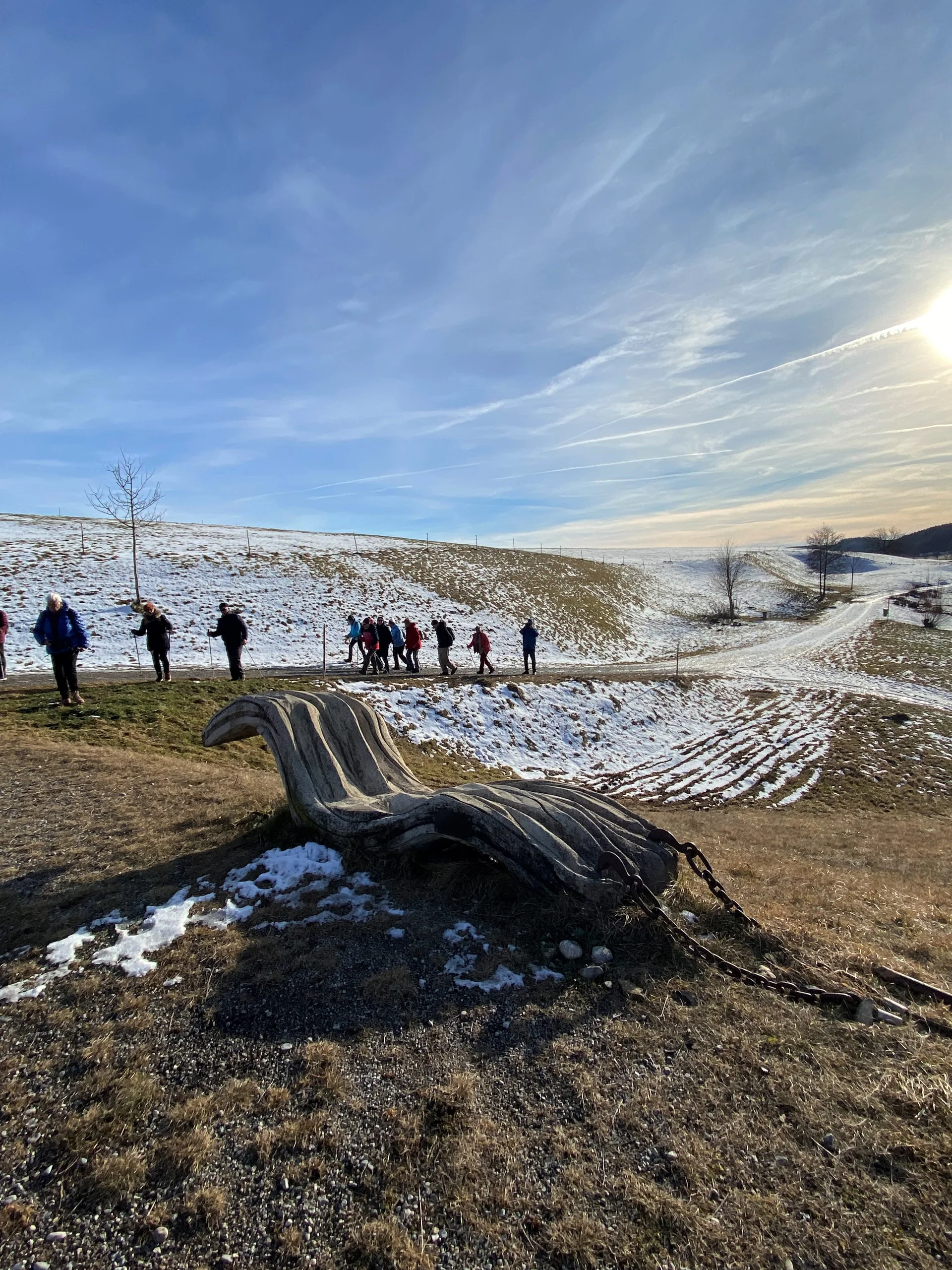 Skulptur an der Gennach | © DAV/Ursula Klimm