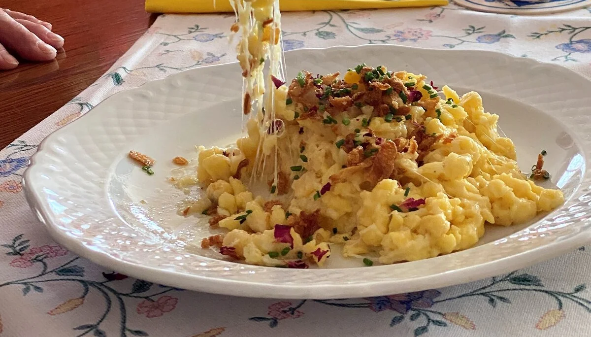 Allgäuer Spezialität: Kässpatzen | © DAV/Ursula Klimm