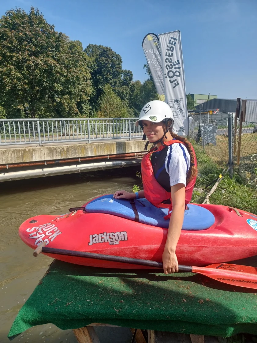 Sonja am Start | © Rüdiger Hauser