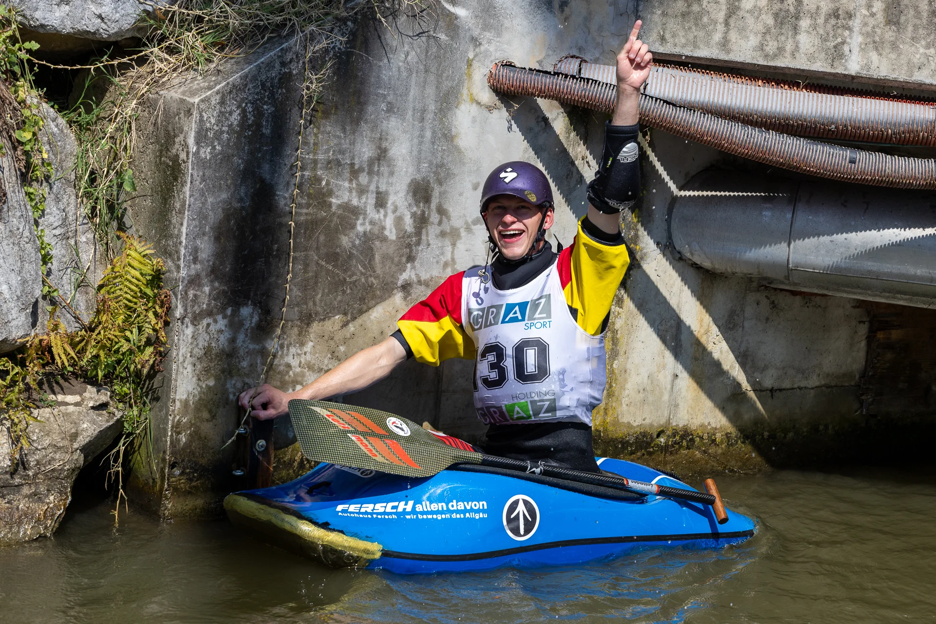 Sebastian vor Finallauf | © Rüdiger Hauser