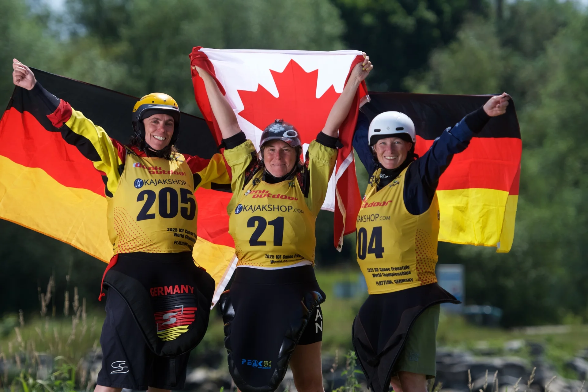 Andrea Hacker 2. Platz, Julie Dion (Kanada) 2. Platz -  Vize-Weltmeisterin 1999, Jutta Kaiser 1. Platz - Weltmeisterin 2005 | © Jörg Lühmann