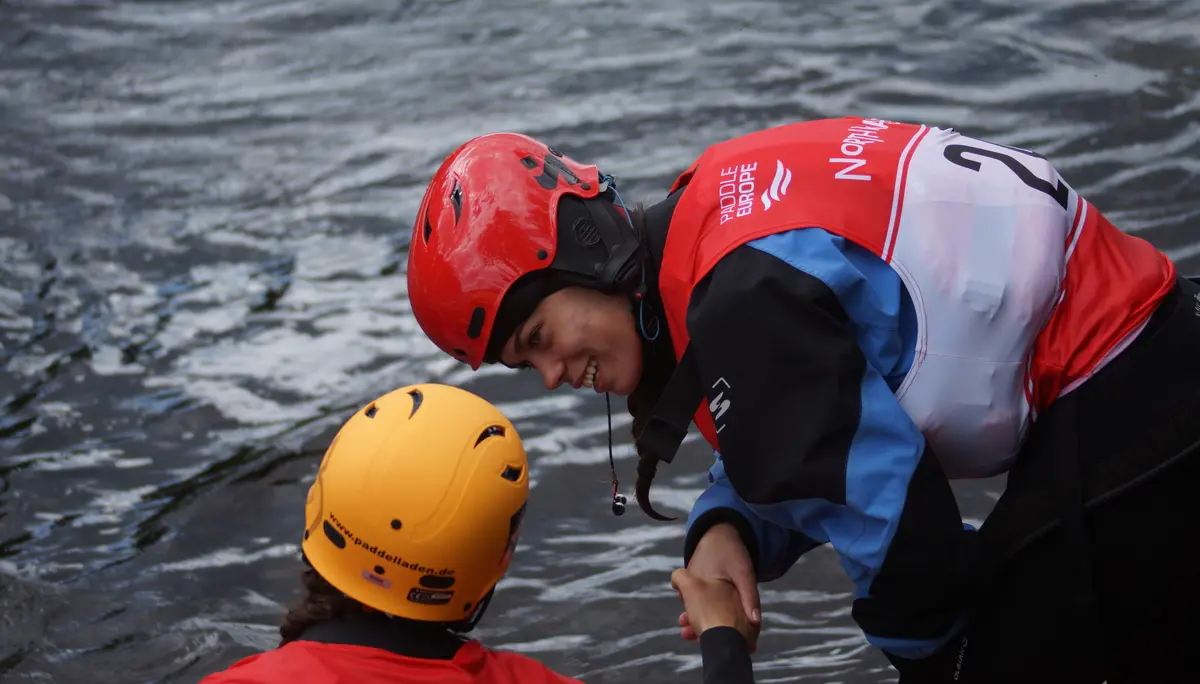 Lucia unbd Sonja Hacker - Kanu Freestyle EM in Finnland | © Andrea Hacker