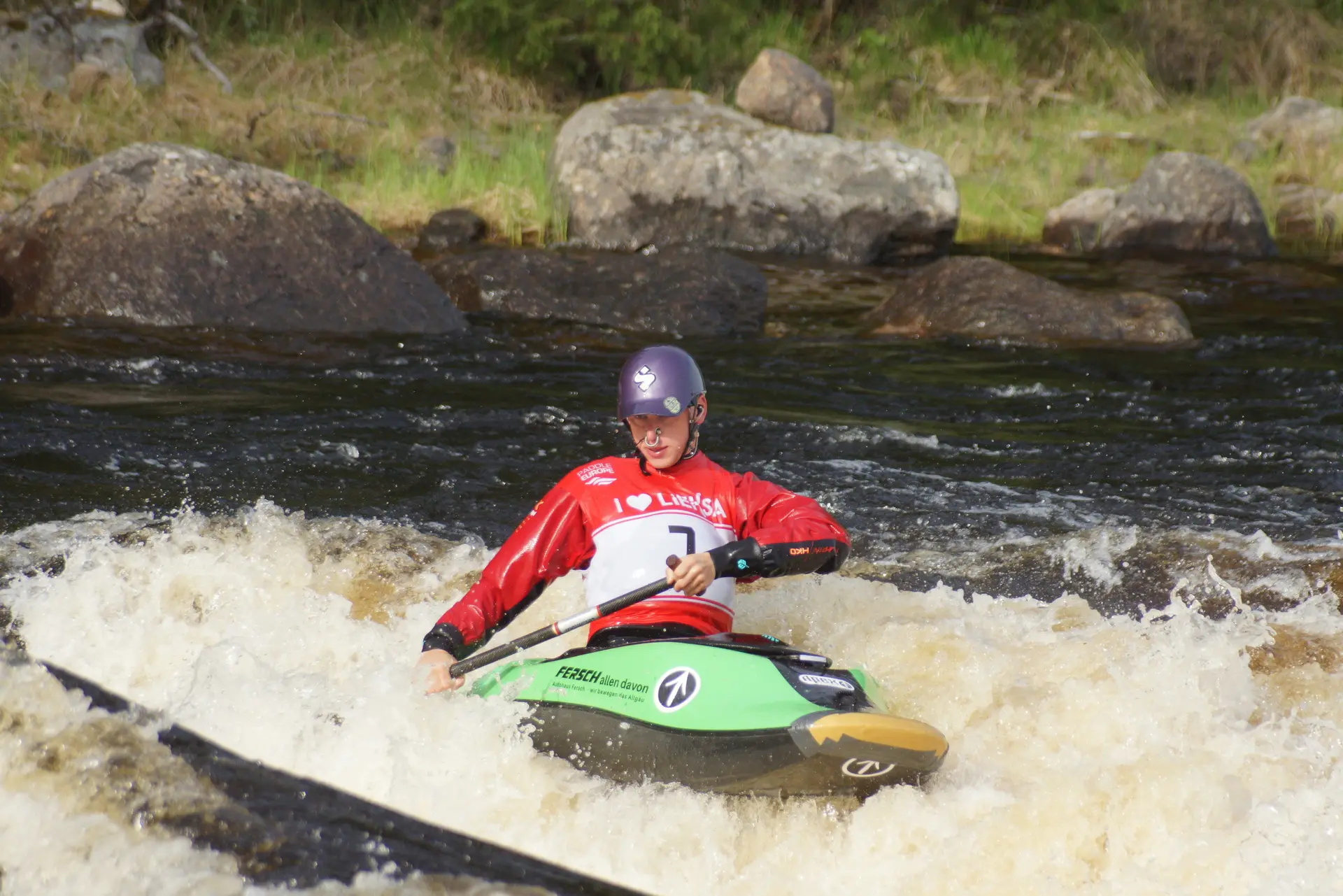 Sebastian Nelle - Kanu Freestyle EM in Finnland | © Andrea Hacker