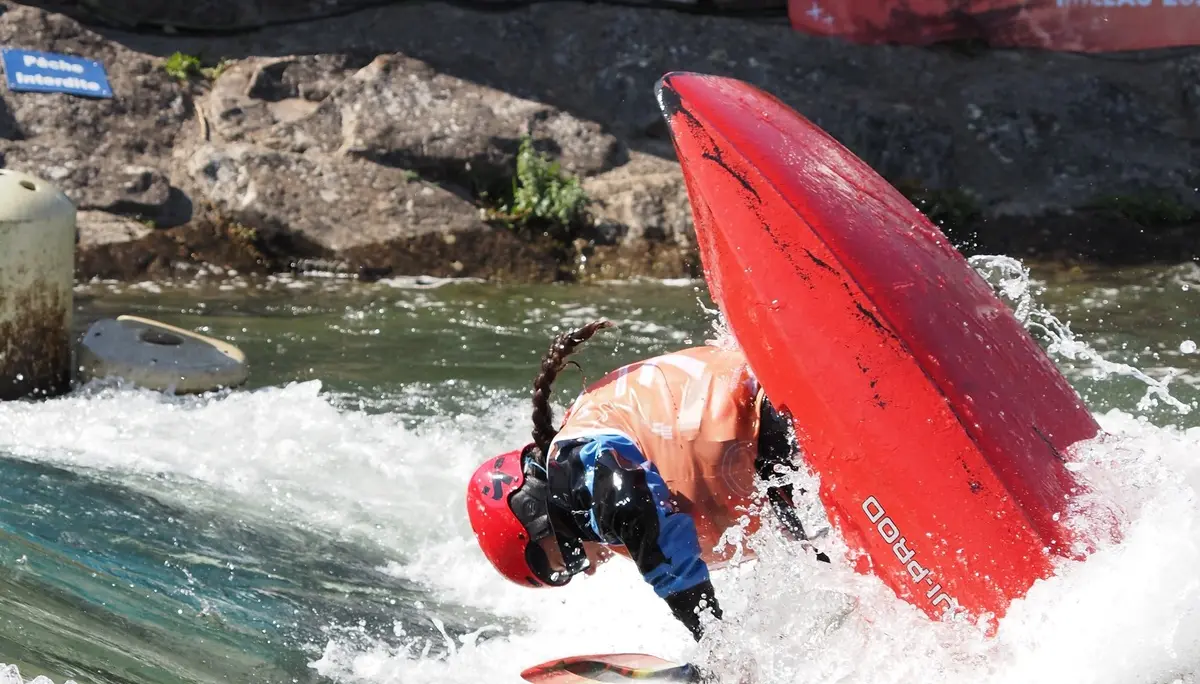 Sonja Hacker - Kanu Freestyle Weltcup in Millau  | © Remy Quercy