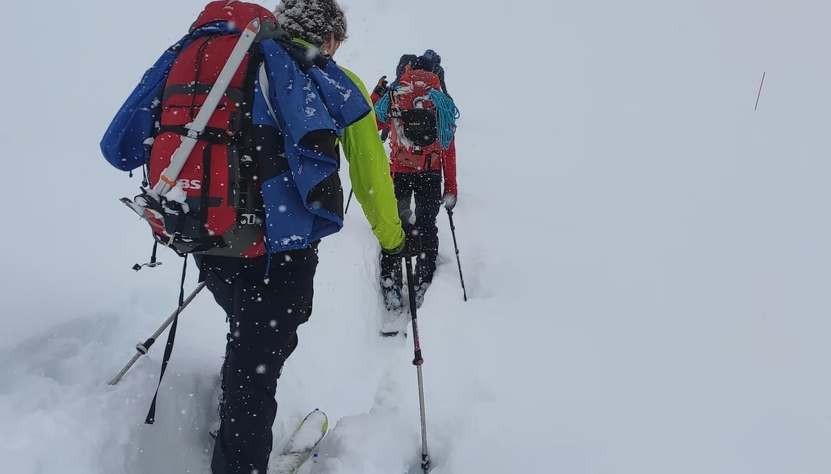 Viel Schnee beim Aufstieg | © DAV/Marvin Hausmann